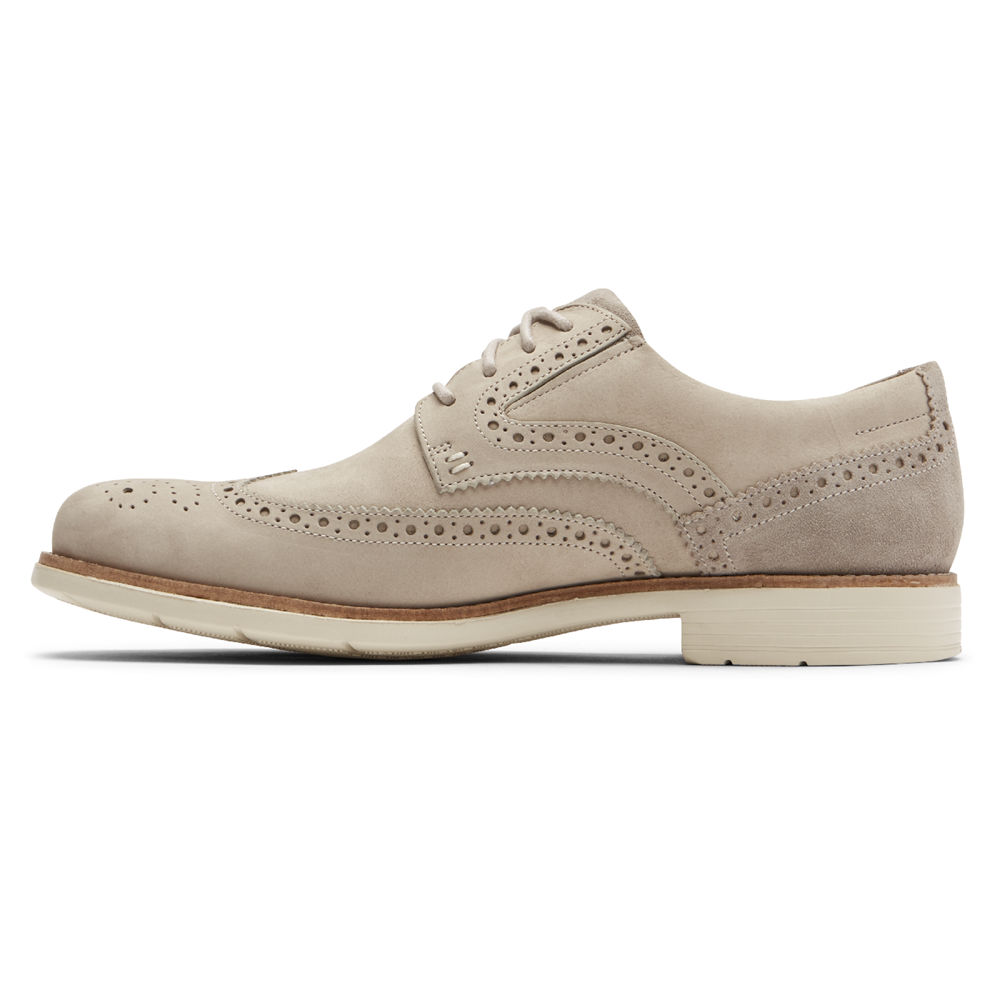 Rockport Mens Sneakers Beige - Total Motion Classic Dress Wingtip - UK 596-KTWHVL